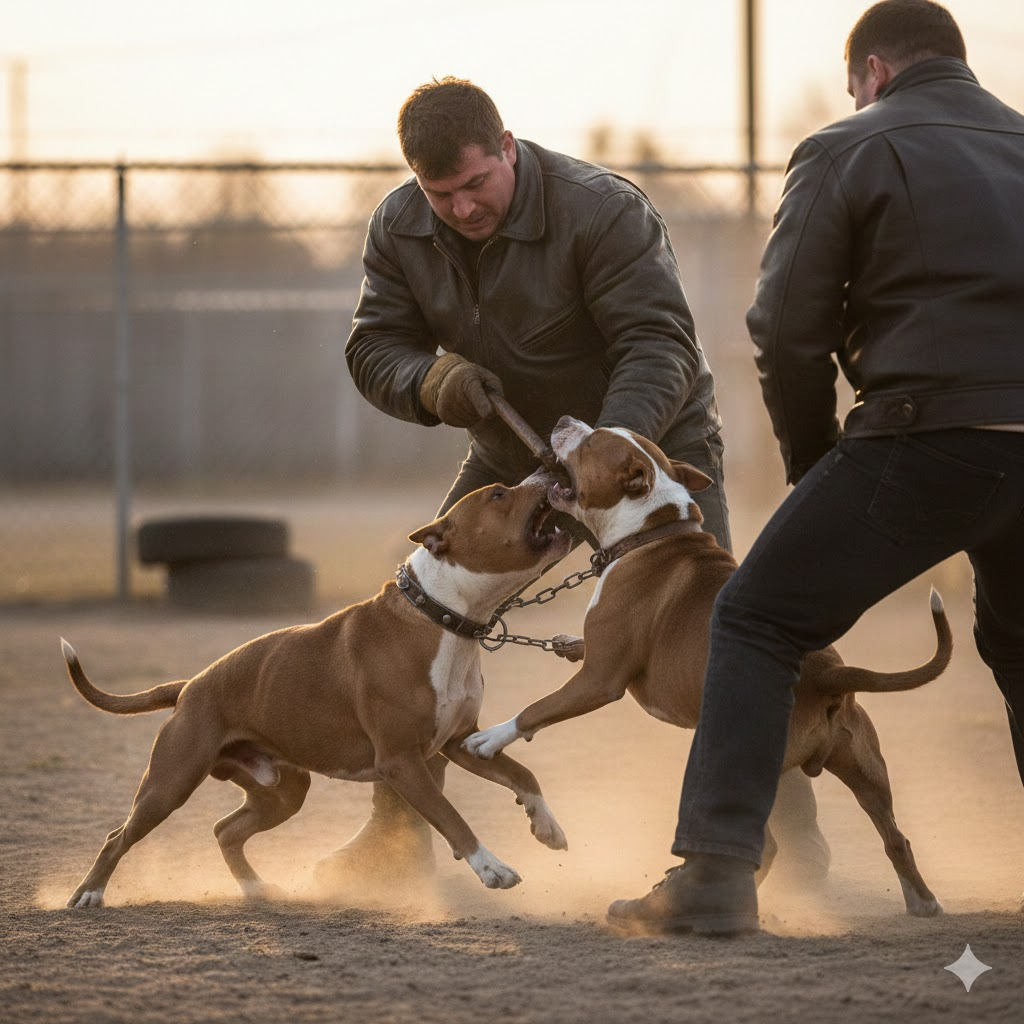 วิธีแยกพิตบูลกัดกันต้องทำอย่างไร